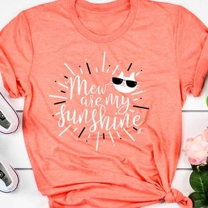 Mew Are My Sunshine Cat Tee